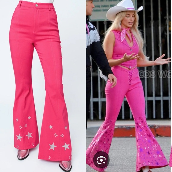 Unique Vintage Barbie Movie Pink Pants - Picture 2 of 12